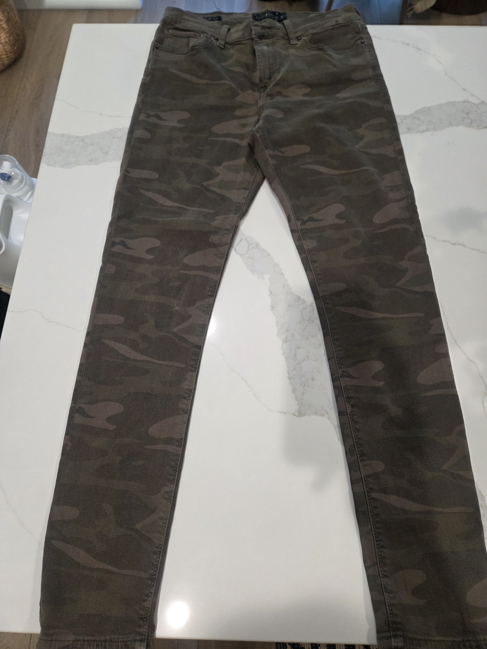 Lucky Brand Olive Camo Skinny Jeans